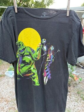 The Nightmare Before Christmas Black Short Sleeve Graphic Tee
